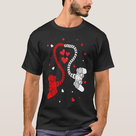 Gaming Valentine Video Games Gamers Valentine's D T-Shirt (Vorderseite)