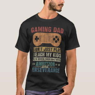 Gaming-Vater Vater Vatertag Videospieler Daddy fu T-Shirt