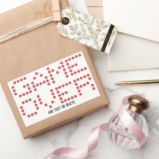 Gaming Video Game Over Lettering Gamer D20 Dice Rechteckiger Aufkleber (Schenken)