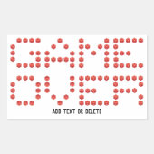 Gaming Video Game Over Lettering Gamer D20 Dice Rechteckiger Aufkleber (Vorderseite)