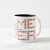Gaming Video Game Over Lettering Gamer D20 Dice Zweifarbige Tasse (VorderseiteRechts)