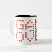 Gaming Video Game Over Lettering Gamer D20 Dice Zweifarbige Tasse (Vorderseite Links)