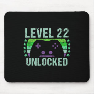 Gaming Vintag 22. Geburtstagsgeschenk 22 Jahre alt Mousepad