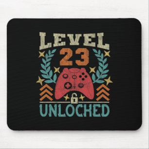 Gaming Vintag 23. Geburtstagsgeschenk 23 Jahre alt Mousepad
