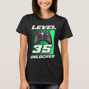 Gaming Vintag 35. Geburtstag 35 Jahre Junge Mädche T-Shirt