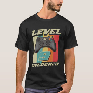 Gaming Vintag 9. Geburtstag Geschenk 9 Jahre alt J T-Shirt