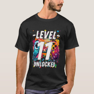 Gaming Vintage 11. Geburtstag 11 Jahre altes Mädch T-Shirt