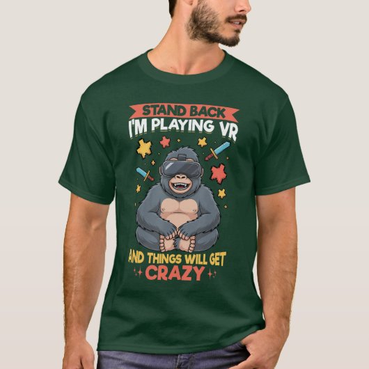 Gaming-VR-Gamerin T-Shirt (Vorderseite)