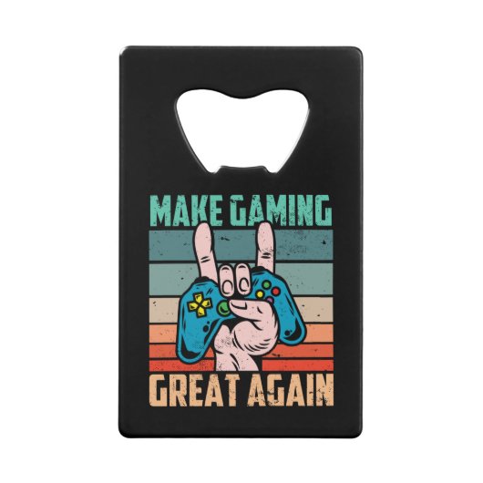 Gaming wieder großartig machen geldbeutel flaschenöffner (Vorderseite)