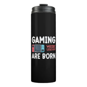 Gaming, wo Legenden geboren werden Thermosbecher