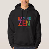Gaming Zen Black Hooded Swatshirt Men Hoodie (Vorderseite)