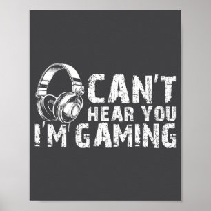 Gaming Zone Focus Gamer T-Shirt Lustiger Spruch Poster
