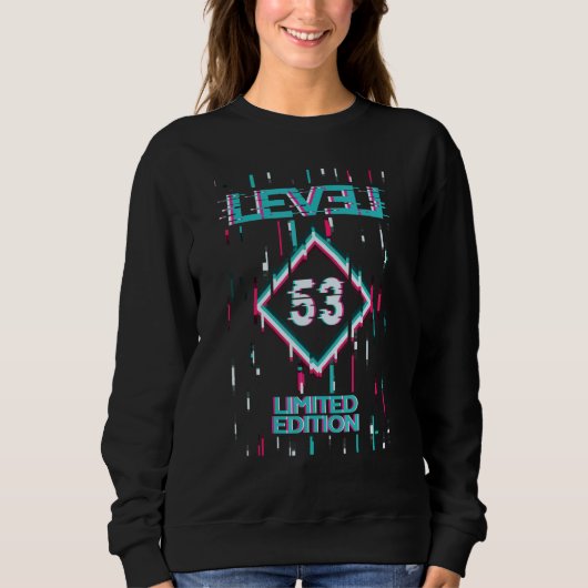 Gaming zum Geburtstag 53 Jahre Sweatshirt (Vorderseite)