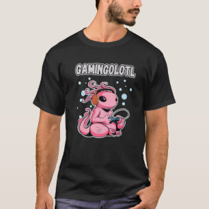 GAMINGOLOTL Kawaii Axolotl Gamer Funny Gaming Lieb T-Shirt