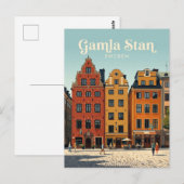 Gamla Stan Schweden Postkarte (Vorne/Hinten)