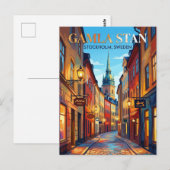 Gamla Stan Schweden Postkarte (Vorne/Hinten)