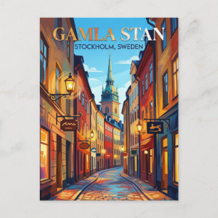 Gamla Stan Schweden Postkarte