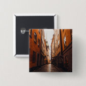 Gamla Stan, Stockholm, Schweden Button (Vorne & Hinten)