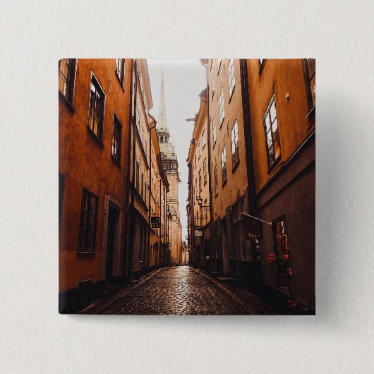 Gamla Stan, Stockholm, Schweden Button (Vorderseite)