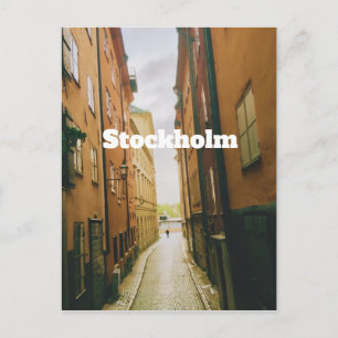 Gamla Stan, Stockholm Souvenir, Retro Europäisch  Postkarte
