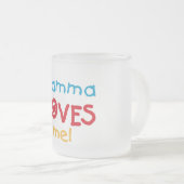 Gamma-Lieben ich T - Shirts und Geschenke Mattglastasse (VorderseiteRechts)