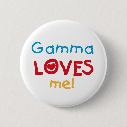 Gamma Lieben Me T - Shirt und Geschenke Button (Vorderseite)