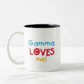 Gamma Lieben Me T - Shirt und Geschenke Zweifarbige Tasse (Links)