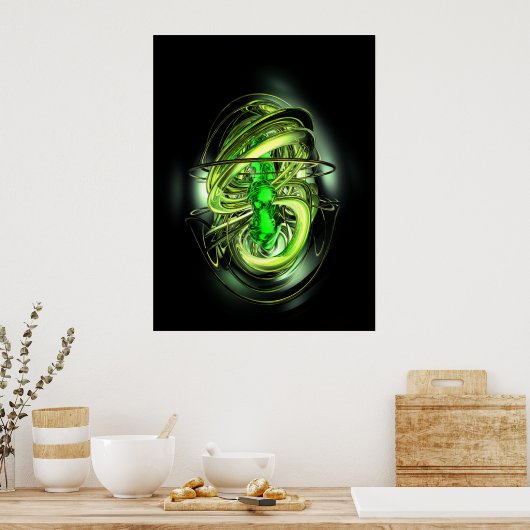 Gamma Ray Burst Abstrakt Poster (Küche)