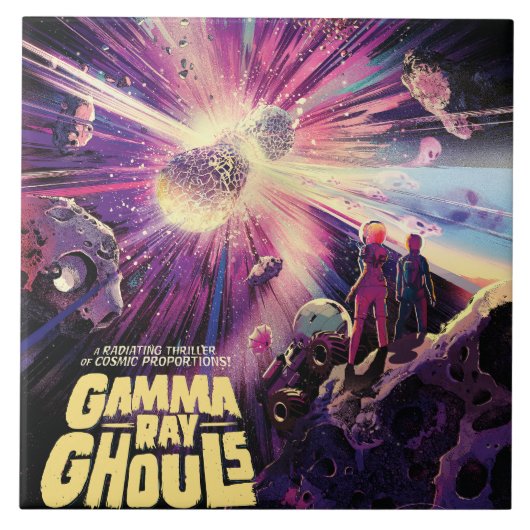 Gamma Ray Burst Pulsars Kilonova Kosmische Kollisi Fliese (Vorderseite)