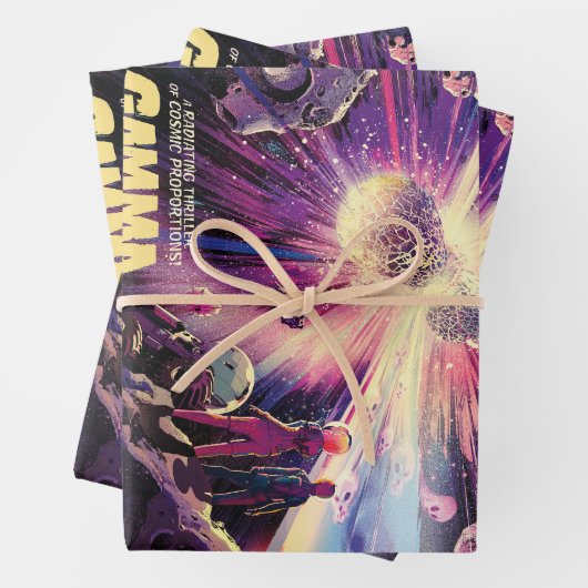 Gamma Ray Burst Pulsars Kilonova Kosmische Kollisi Geschenkpapier Set (Beispiel)