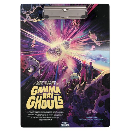 Gamma Ray Burst Pulsars Kilonova Kosmische Kollisi Klemmbrett (Vorderseite)