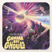 Gamma Ray Burst Pulsars Kilonova Kosmische Kollisi Rechteckiger Pappuntersetzer (Vorderseite)