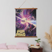 Gamma Ray Burst Pulsars Kilonova Kosmische Kollisi Wandteppich Mit Holzrahmen (Schlafzimmer)