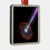 Gamma Rays in galaktischer Nuclei Ornament Aus Metall (Rechts)