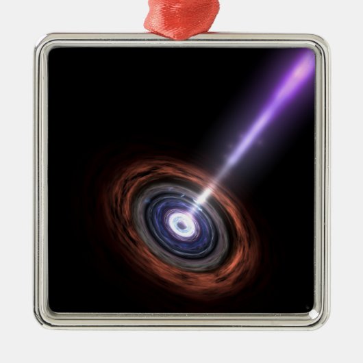 Gamma Rays in galaktischer Nuclei Ornament Aus Metall (Vorne)