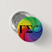 Gamma-Sigma-Apfel-Knopf Button (Vorne & Hinten)