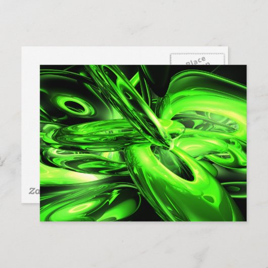 Gamma-Strahlung Abstrakte Postkarte (Vorne/Hinten)