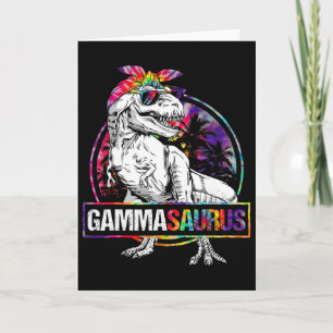 Gammasaurus Dinosaur Gamma Saurus Familie passend Karte