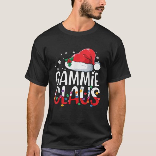 Gammie Claus Familie Matching Weihnachten Pajamas  T-Shirt (Vorderseite)