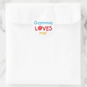 Gammie Lieben Me T - Shirt und Geschenke Runder Aufkleber (Tasche)
