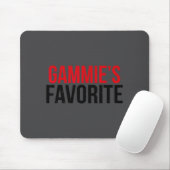 Gammie’s Favorite Grandkid Humor For Kids Teens Fa Mousepad (Mit Mouse)