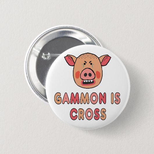 Gammon ist Kreuz Button (Vorne & Hinten)