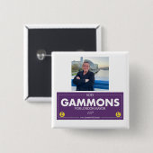 Gammons for London Mayor Supporter Abzeichen Button (Vorne & Hinten)