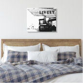 Gammons Gulch Die Stadt Livery Western Leinwanddruck (Insitu (Schlafzimmer))