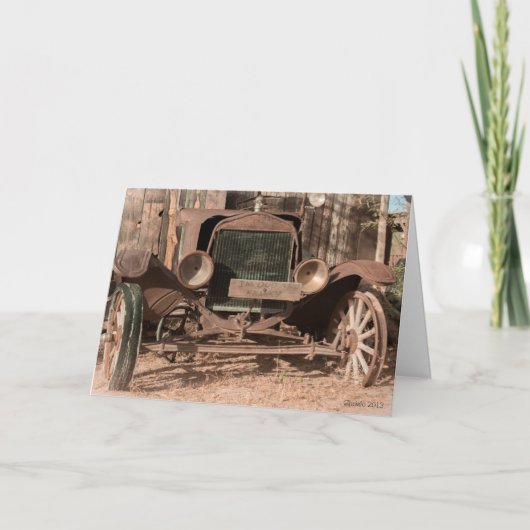 Gammons Gulch Old Rusty Vintag Automobil Karte (Vorderseite)