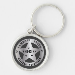 Gammons Gulch Sheriff-Abzeichen-Schlüsselanhänger Schlüsselanhänger
