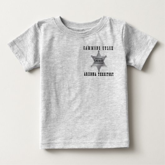 Gammons Gulch Sheriff Säuglings Tshirt (Vorderseite)