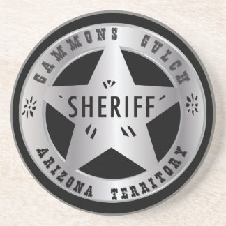 Gammons Gulch Sheriffs Abzeichen Untersetzer