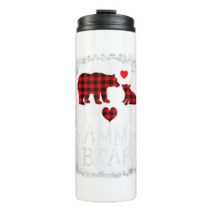 Gammy Bear Christmas Pajama Red Kariert Buffalo Fa Thermosbecher
