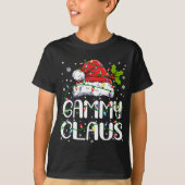 Gammy Claus Weihnachts-Weihnachtsmannmütze Matchin T-Shirt (Vorderseite)